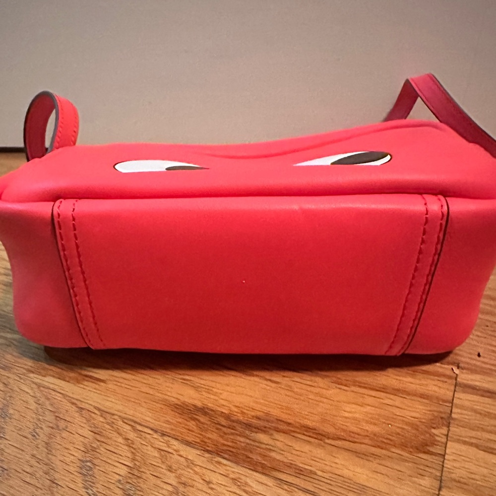 Anya Hindmarch Coral Pink Eye Detail Crossbody - Picture 6 of 7